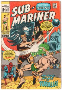 Sub-Mariner #40 (1971) Spider-Man appearance!