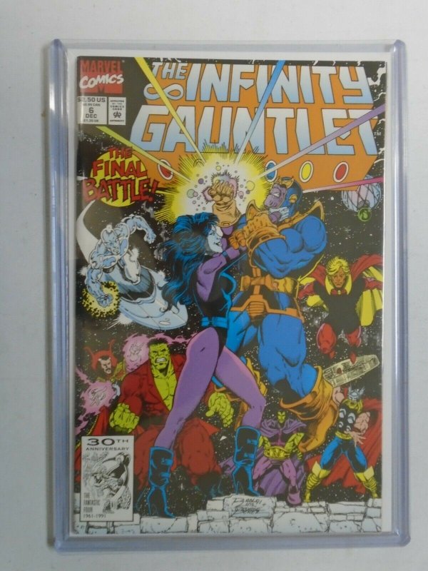 Infinity Gauntlet #6 9.2 NM- (1991 1st Series)