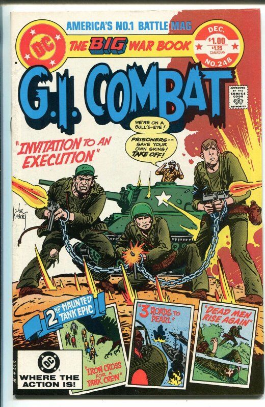 G.I. COMBAT #248 1982-DC-HAUNTED TANK-GLANZMAN-GIANT EDITION-KUBERT-nm