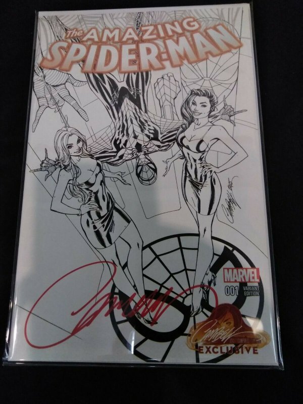 Amazing Spider-Man #1 J SCOTT CAMPBELL EXCLUSIVE SKETCH VARIANT *SIGNED* W/ COA