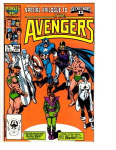 5 The Avengers Marvel Comic Books # 264 265 266 267 268 Wasp Silver Surfer WT1