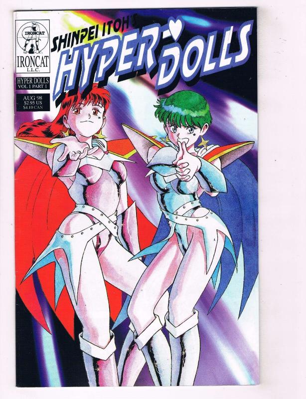 Lot Of 3 Hyper Dolls Ironcat LLC Comic Books # 1 2 5 Shinpei Itoh's Anime MS4