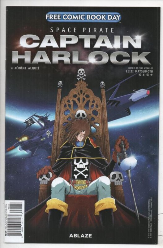 CAPTAIN HARLOCK #1, FCBD, NM,  Space Pirate, Ablaze , 2021