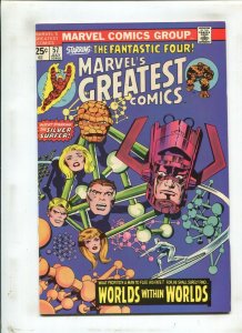 MARVELS GREATEST COMICS #57 (9.0) WORLDS WITHIN WORLDS!! 1975