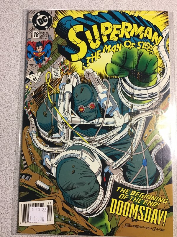 Superman: The Man of Steel #18 First Printing, Newsstand Edition  (1992)