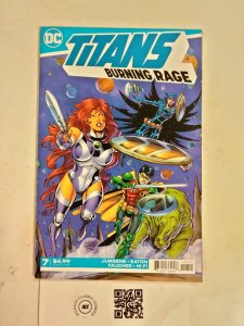 Titans Burning Rage #7 VF-NM DC Comic Book 30 TJ69