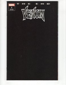 VENOM: THE END #1 - Exclusive Black Blank Variant Cover LTD 3000 / ID#080