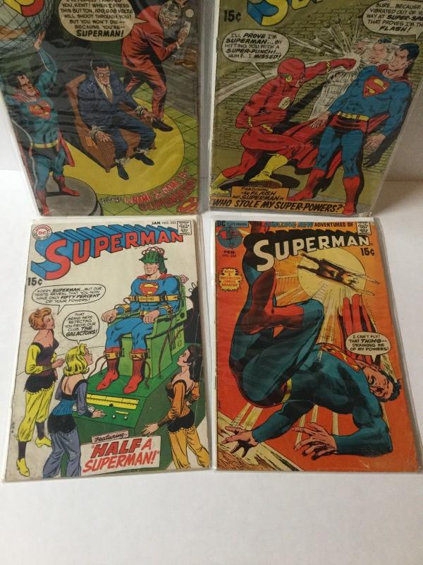 Superman 211 220 223 234 All 3.5 Vg- Very Good - Or Better