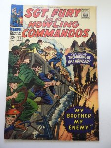 Sgt. Fury #36 (1966) FN Condition writing in ink fc