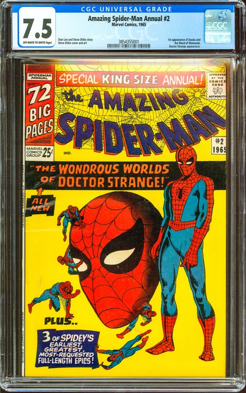 The Amazing Spider-Man Annual #2 (1965) CGC Graded 7.5 Feat. Dr. Strange!