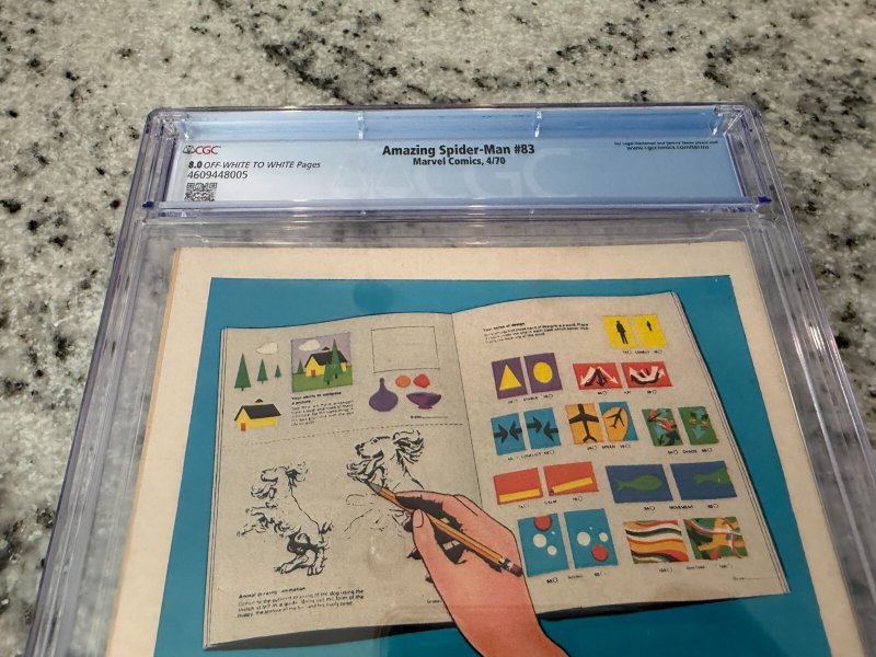 Amazing Spider-Man # 83 CGC Graded 8.0 Marvel Comic Book Schemer Appearance JH12