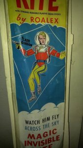 Vintage FLASH GORDON Plastic Kite by Roalex SEALED #234 7x38 King Features