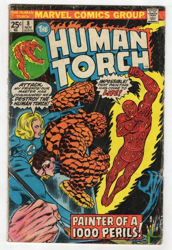 Human Torch #8 VINTAGE 1975 Marvel Comics