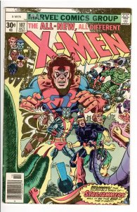 X-MEN 107 VG 4.0;NEWSSTAND 1st APPEARANCE STARJAMMERS;MULTIPLE FIRSTS!!!