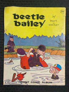 1972 BEETLE BAILEY Giant Comic Album by Mort Walker GD 2.0 Modern Promo