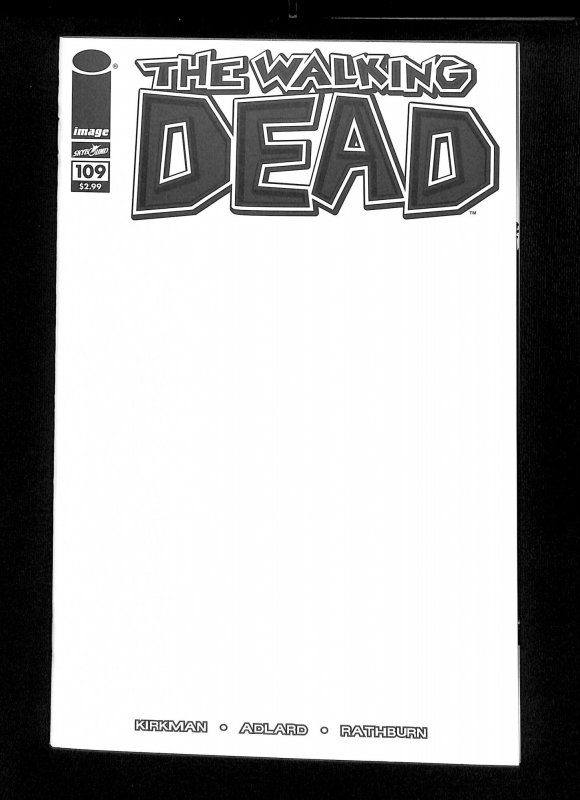 Walking Dead #109 Blank Variant