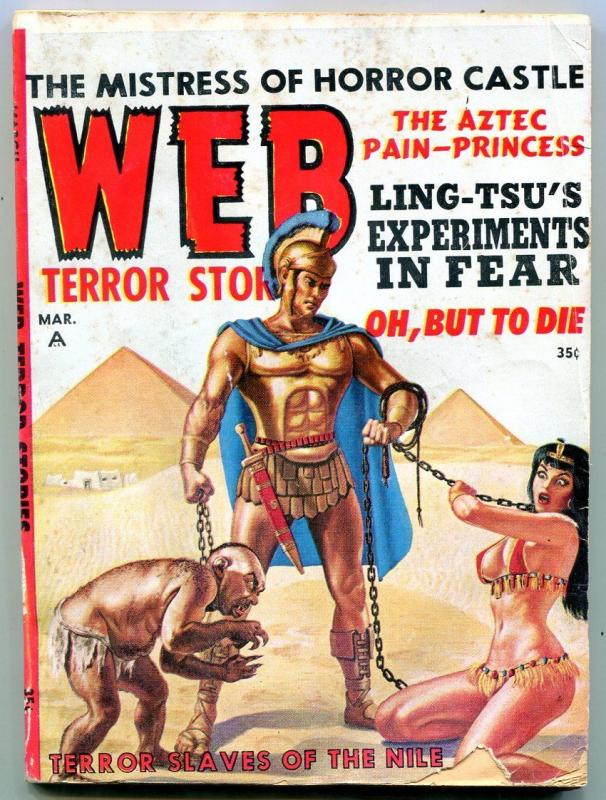 Web Terror Tales Pulp March 1963- weird Menace cover- Ling-Tsu VG-