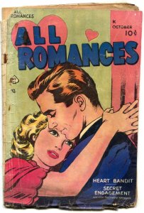 All Romances #2 1949- Ace Comics Golden Age FAIR