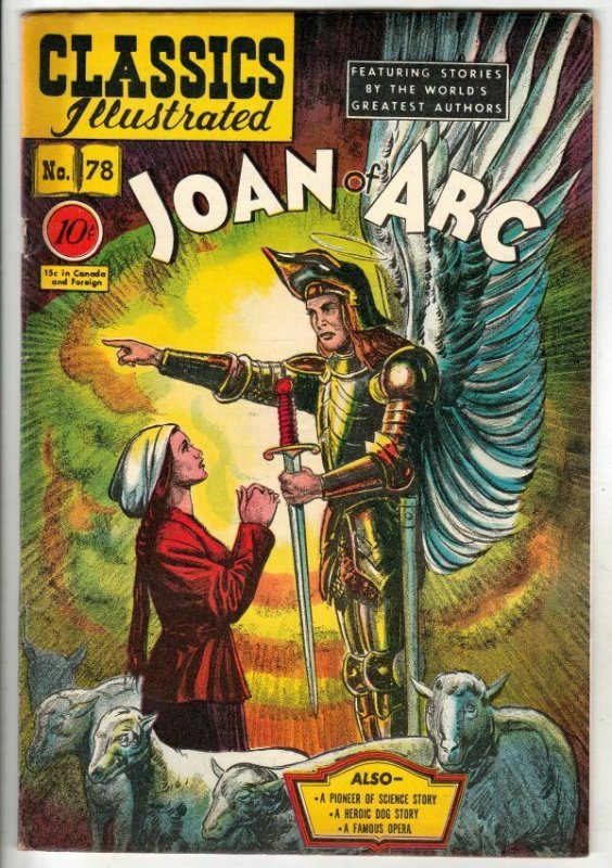 Classics Illustrated #78 (Dec-50) VF High-Grade Joan of Arc