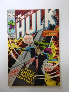 The Incredible Hulk #142 (1971) VF- condition