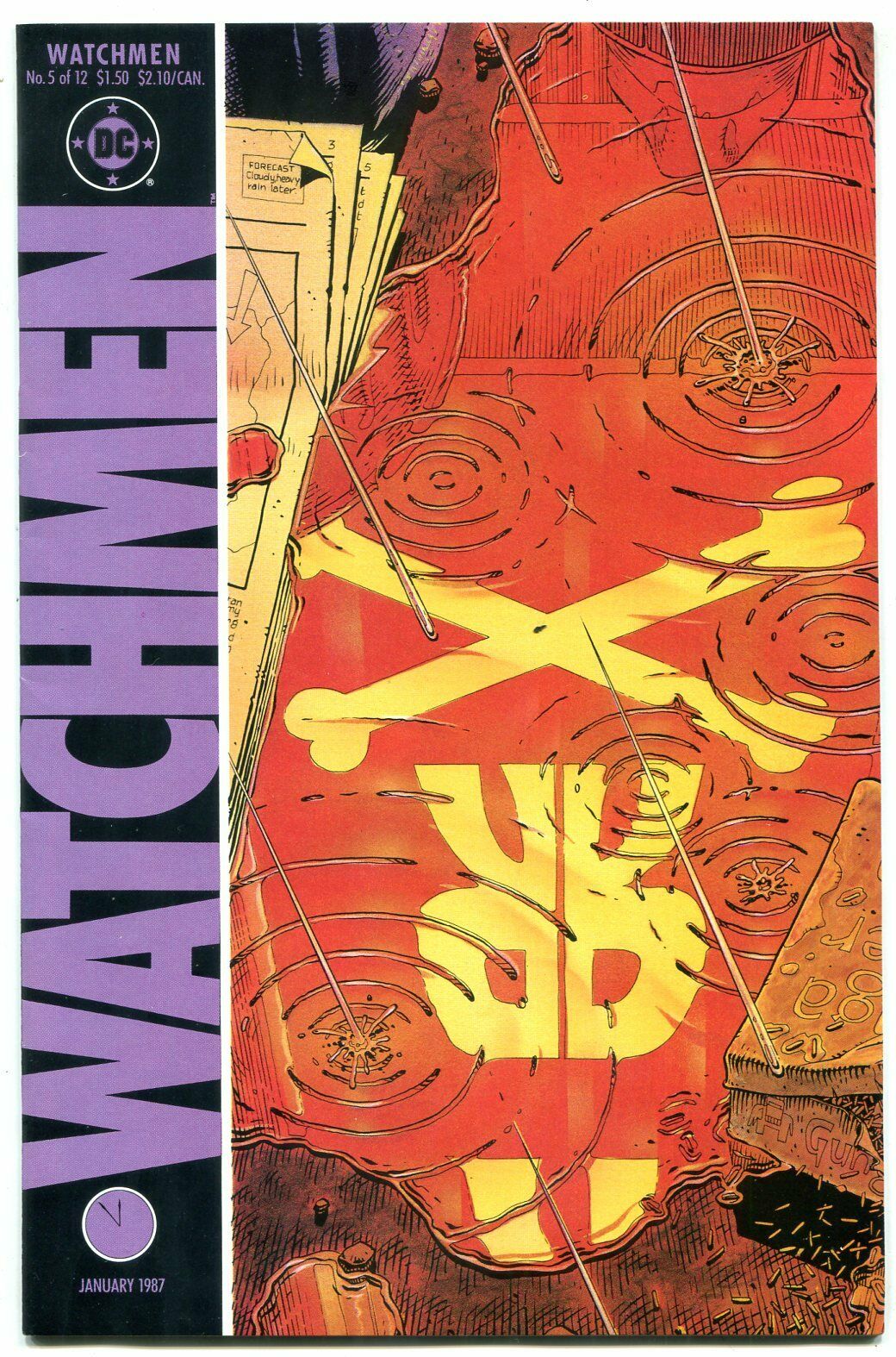 Watchmen #8 VG 1987 Stock Image Low Grade
