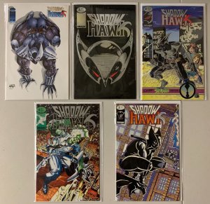 Shadowhawk lot #0-4 Image 1st Series 5 different books average 7.0 (1992 to '94)