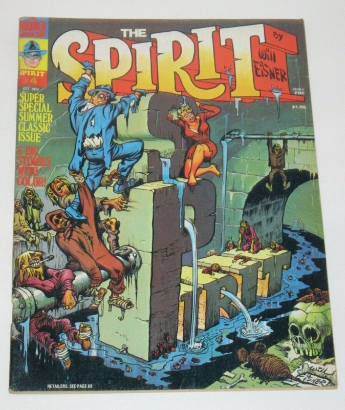 The Spirit #4 October 1974 Warren Magazine FN/VF