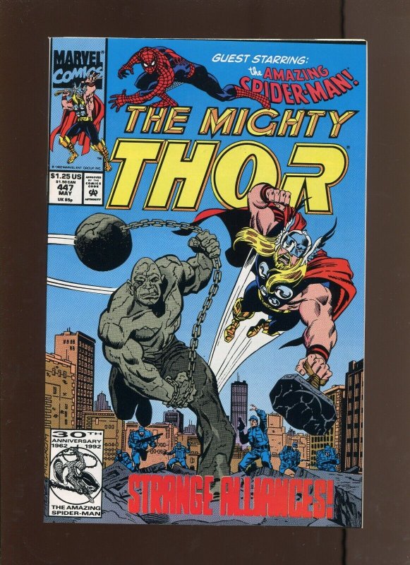 Mighty Thor #447 - Al Milgrom Cover Art! (9.0) 1992