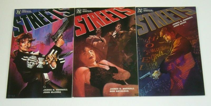 Streets #1-3 VF/NM complete series JAMES HUDNALL dc comics - prestige format 2