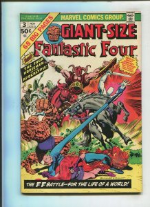 GIANT-SIZE FANTASTIC FOUR #3 (7.0/7.5) FOUR HORSEMEN OF THE APOCALYPSE!! 1974