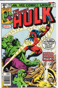 The Incredible Hulk #246 Newsstand Edition (1980) Hulk