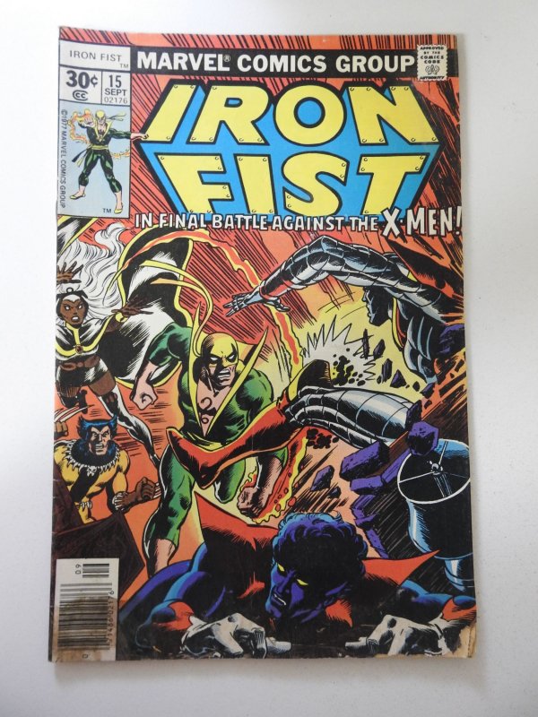 Iron Fist #15 (1977) GD/VG Condition moisture stains