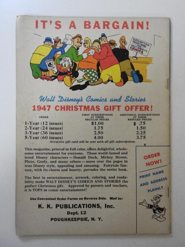 Walt Disney's Comics & Stories #87 (1947) VG/FN Condition!