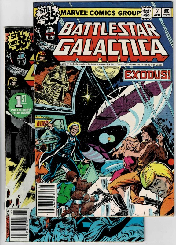 Battlestar Galactica #1 & #2 (1979) A Fat Mouse BOGO! BOGO? NS! Read Desc. (d)