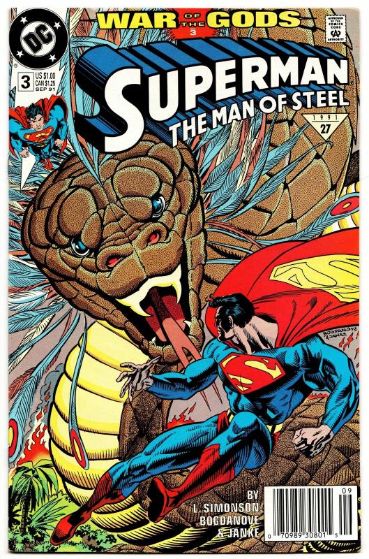 Superman The Man of Steel #3 (DC, 1991) FN/VF