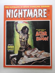 Nightmare #7 (1972) Altar of Blood! Gorgeous VF-NM Condition!