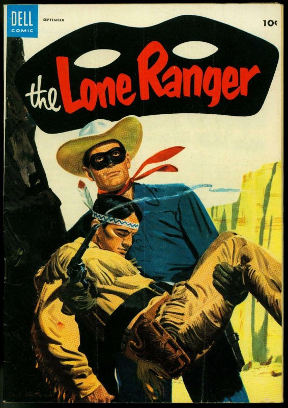 THE LONE RANGER #75-1954-DELL-TONTO-SILVER-SILVER BULLET-vg