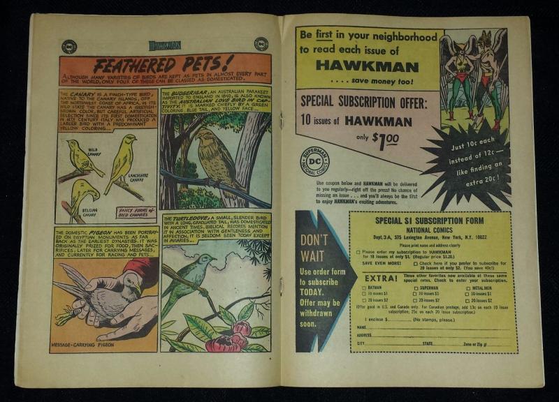 Hawkman #2 - Hawkgirl (DC, 1964) - VG/FN