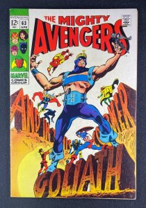 Avengers (1963) #63 FN/VF (7.0) Hawkeye Becomes Goliath Gene Colan