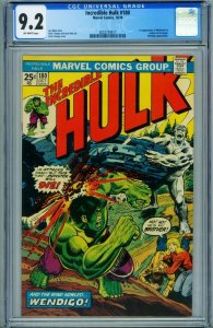 INCREDIBLE HULK #180 CGC 9.2 -1974-1st WOLVERINE-MARVEL-2032724017