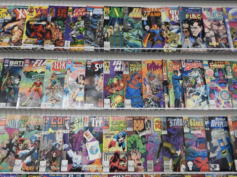 Huge Lot 190+ Comics W/ Spider-Man, Flash, Green Lantern+ Avg Fine Condition!!