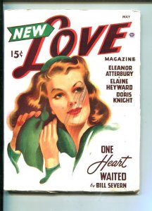 PULP:  NEW LOVE-MAY 1947-ROMANTIC PULP FICTION-PIN-UP GIRL COVER-g/vg