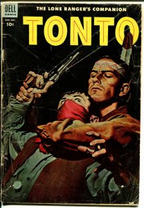 Tonto #16 1954-Dell-Lone Ranger's companion-excellent art-G/VG