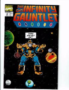 The Infinity Gauntlet COMPLETE Marvel Comics Ser # 1 2 3 4 5 6 NM 1st Print J113