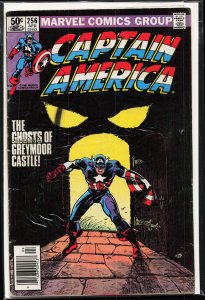 Captain America #256 Newsstand Edition (1981) Captain America