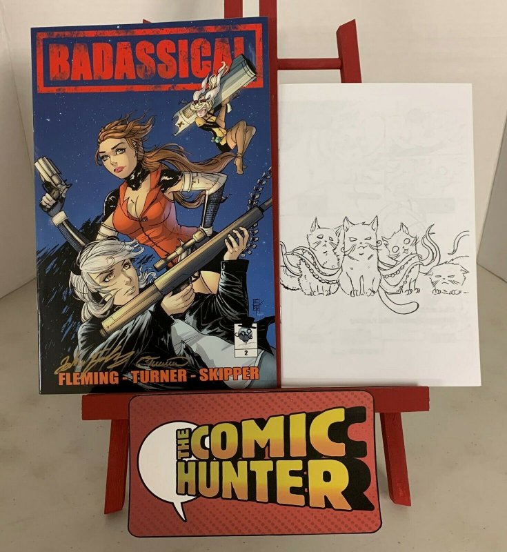 Badassical #2 2007 Colette Turner Signed + Ashcan Book 9.2 