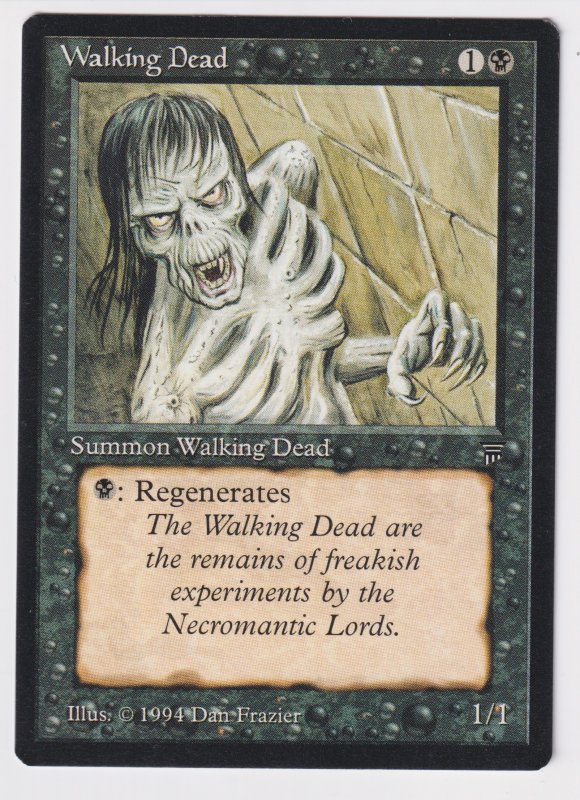 MAGIC THE GATHERING LEGENDS - WALKING DEAD (1994) Mint 9.9. A beautiful card!