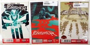 The Punisher Lot of 3 #6, 7, 19 (2014) Marvel Comics 9.4 10th Series Comic Books