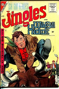 Six Gun Heroes #41 1957-Charlton-Jingles-Wild Bill Hickok-Lash LaRue-TV-FN