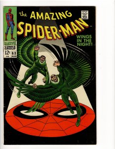 AMAZING SPIDERMAN 63 F/VF 7.0 VULTURE; LOUISIANA COLLECTION